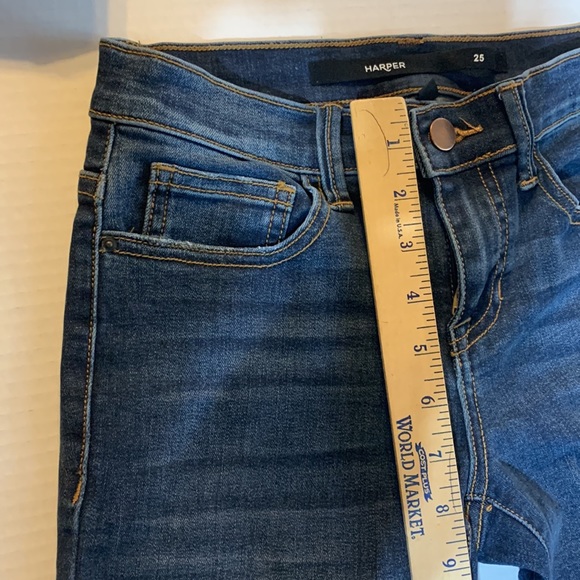 Harper Jeans Size 25 Skinny Distressed Dark Wash - Picture 4 of 8